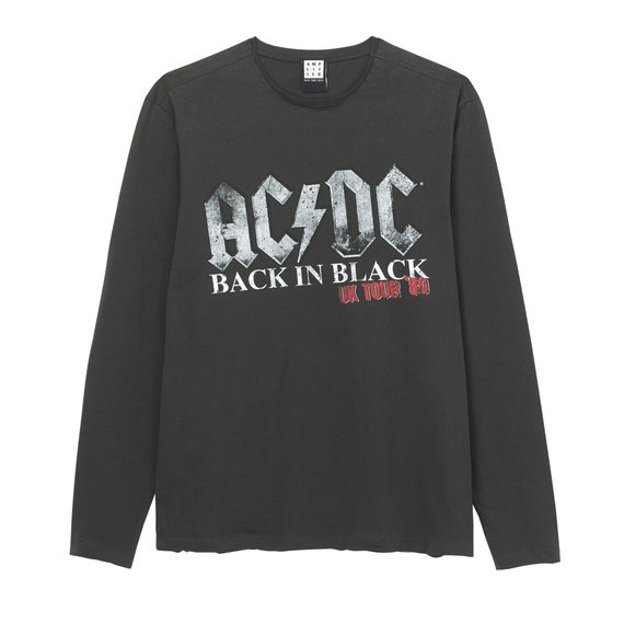 ACDC Rock Band Back in Black Japanese Tour sous licence imprimé dans le Dos Zip-up hoodie 
