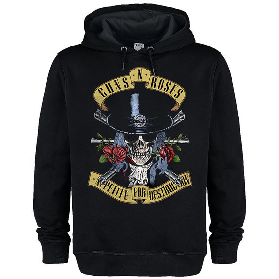 View the Guns N' Roses Tophat Skull Hoodie online at Amplified