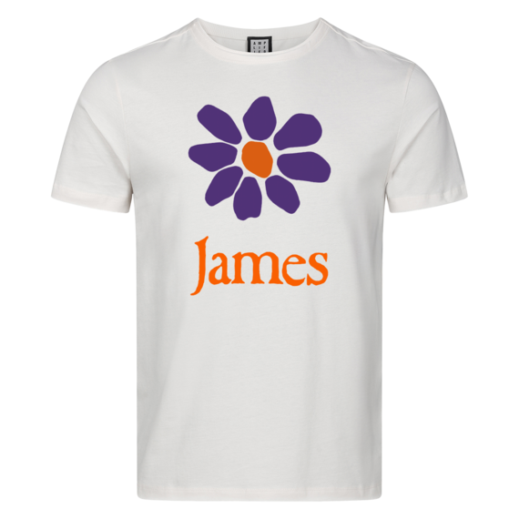 View the James Purple And Orange Daisy T-Shirt online at Amplified