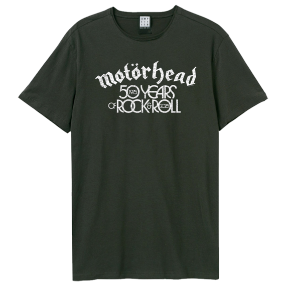 View the Motorhead 50th White Lock Up T-Shirt online at Amplified