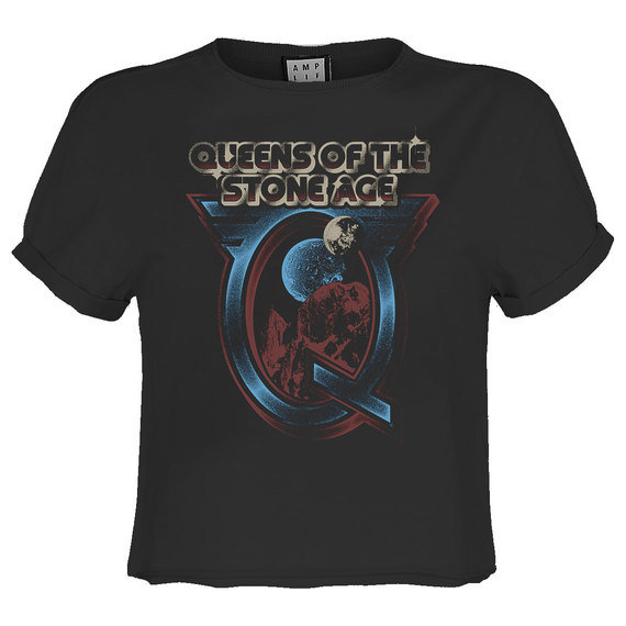View the Queens Of The Stone Age Outer Space Ladies Crop Top online at Amplified