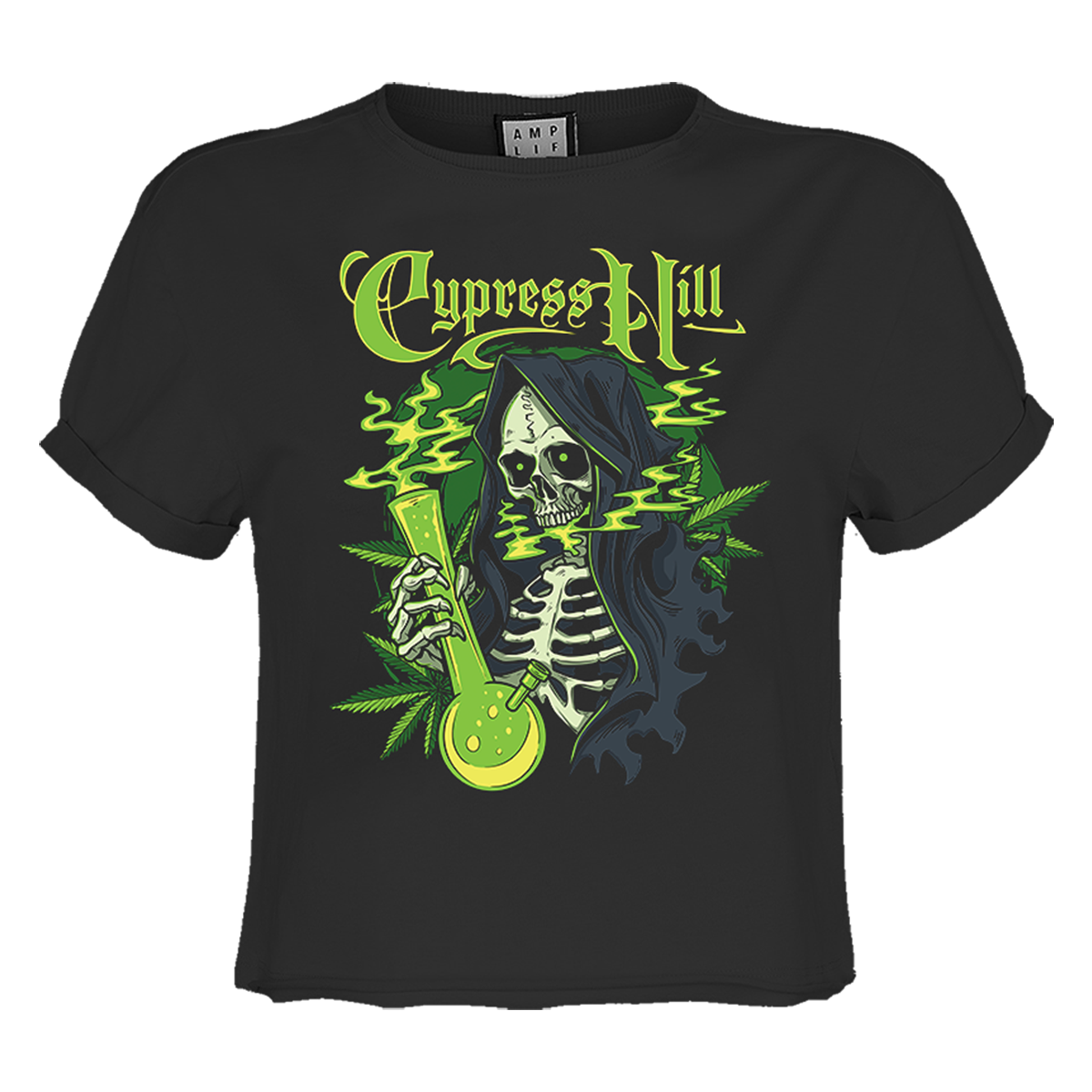 Cypress Hill Skeleton Bong Ladies Crop Top