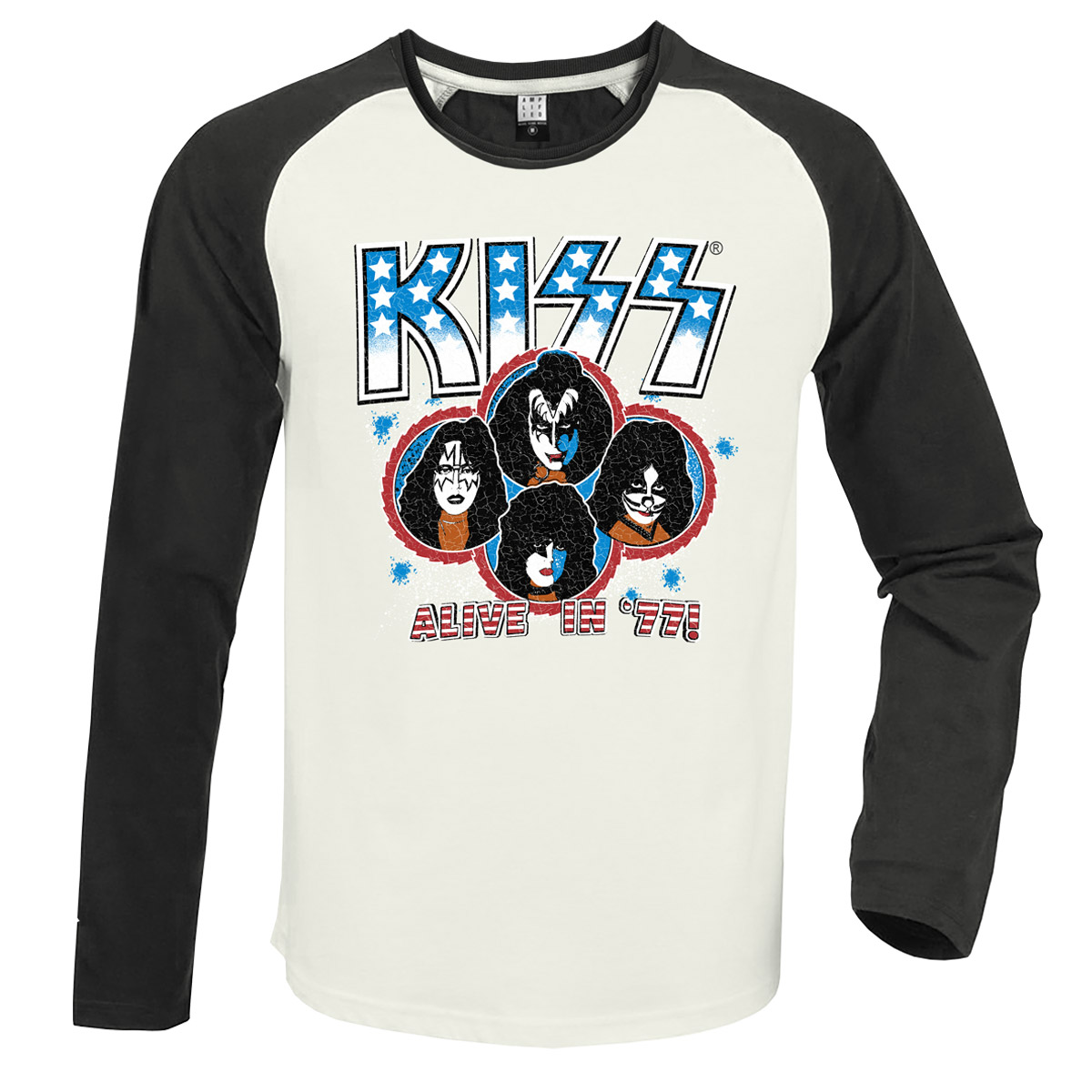 Kiss Alive In 77 Baseball T-Shirt