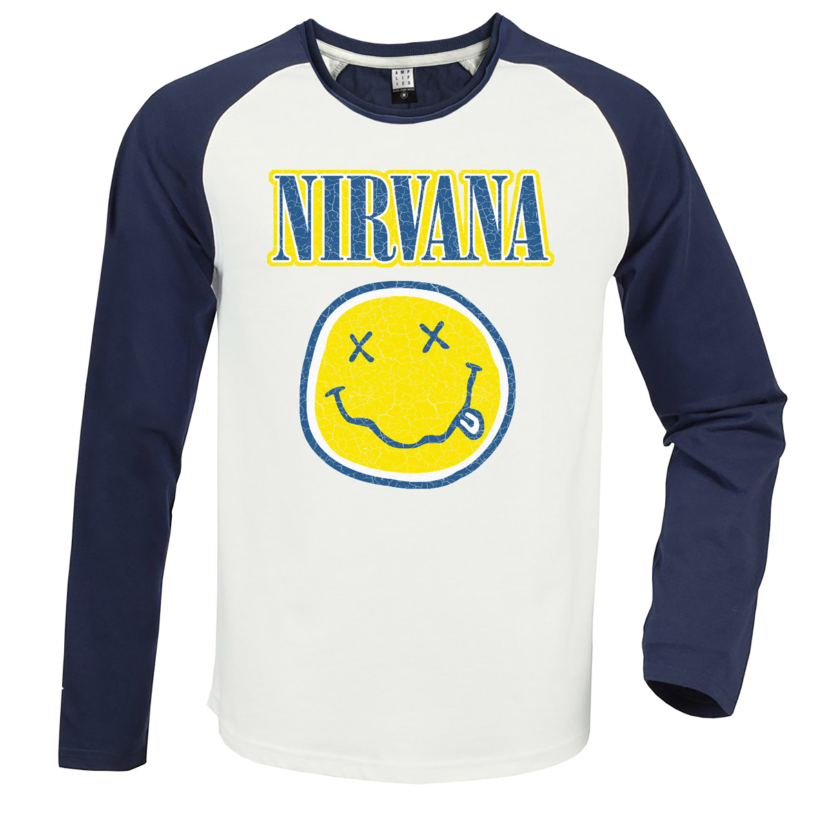 Nirvana 2 Tone Baseball T-Shirt