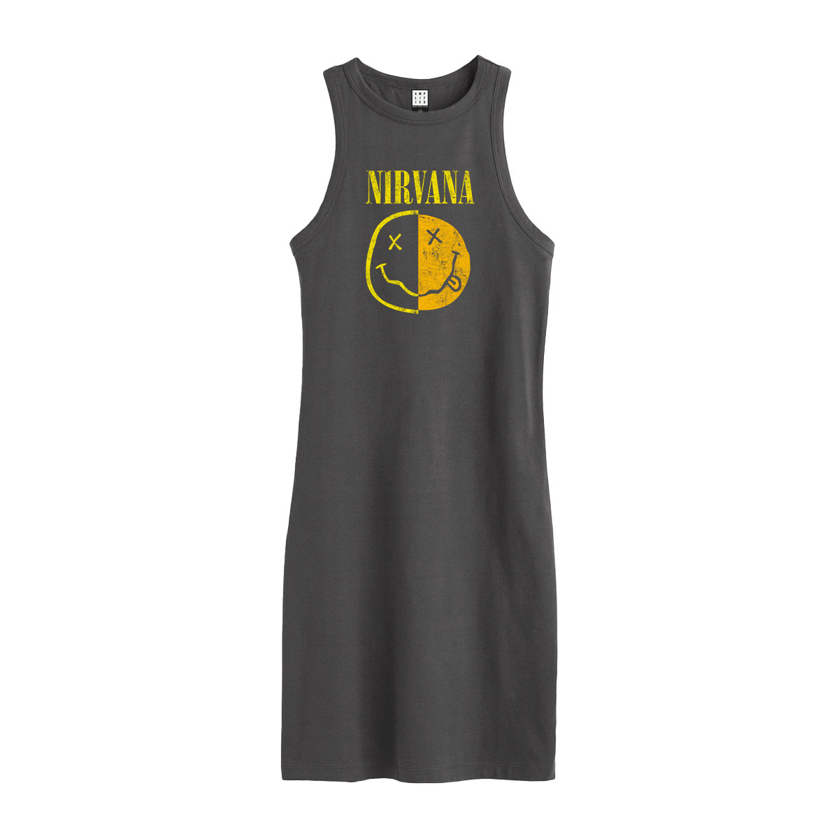 Nirvana - Spliced Smiley Fitted Dress