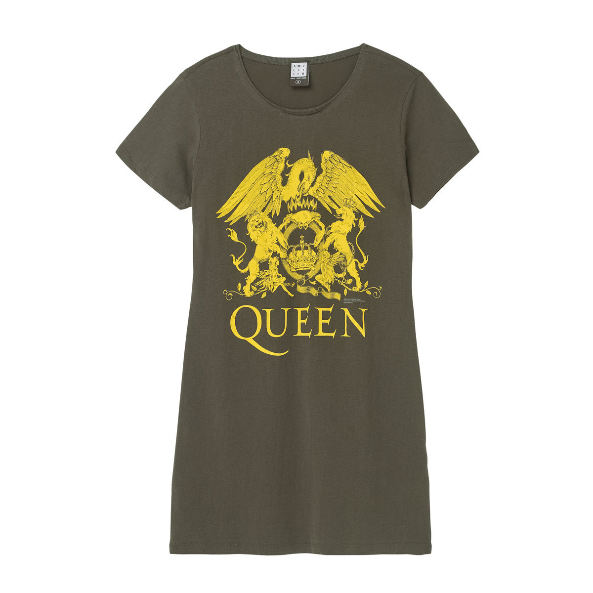 Queen Line Art Crest in Yellow