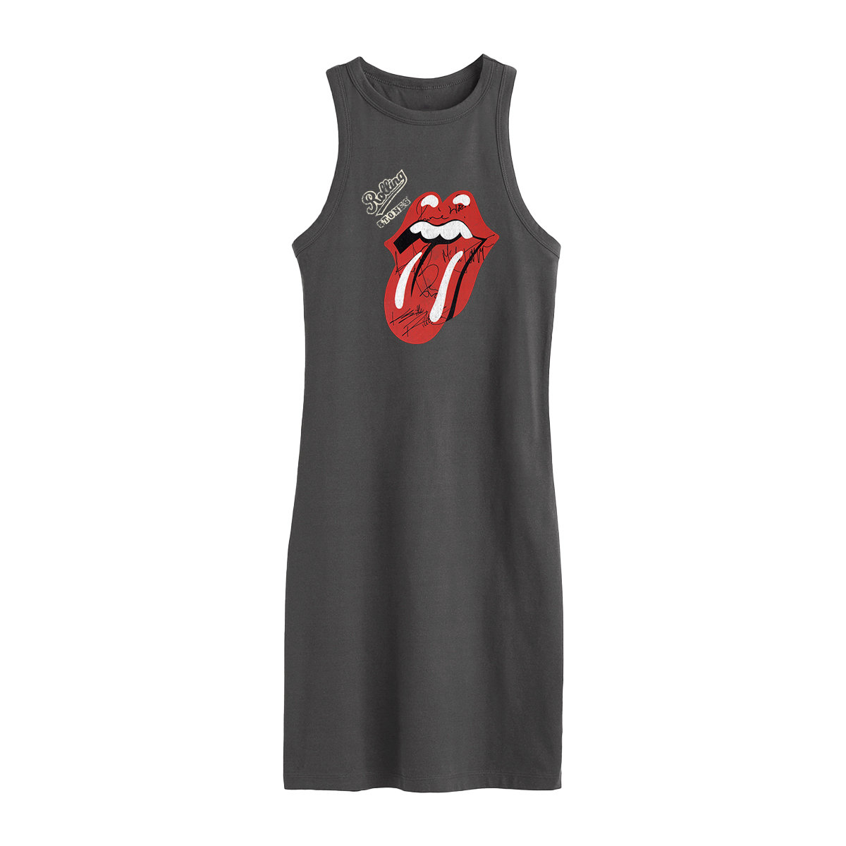 The Rolling Stones - Autograph Tongue Fitted Dress