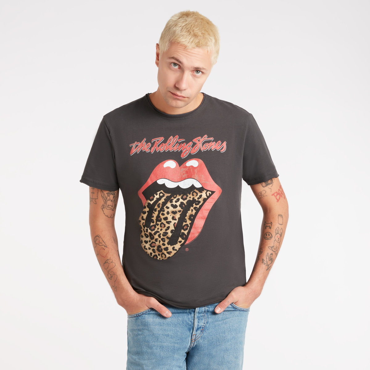 The Rolling Stones Leopard Tongue