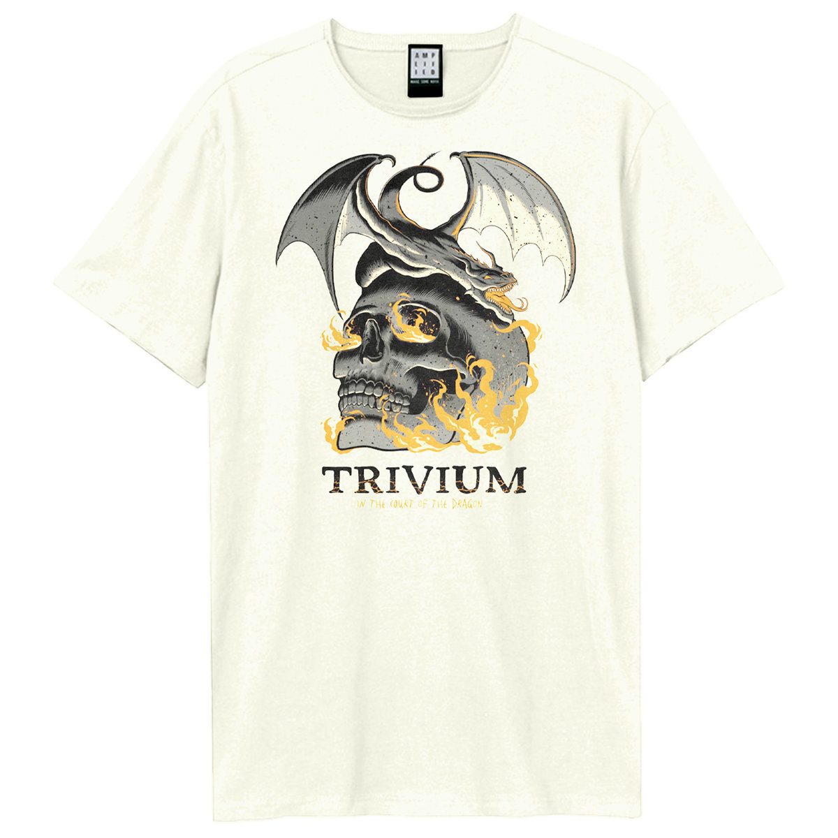 Trivium Flaming Skull