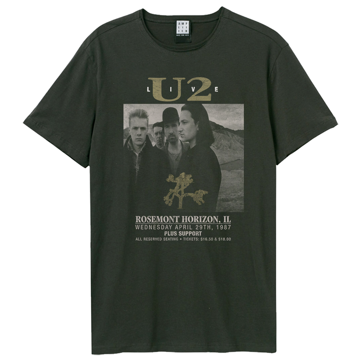 U2 Live Mens Tshirt